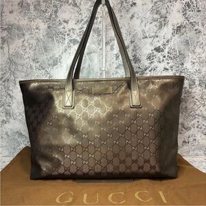 Gucci Metallic Brown GG Tote